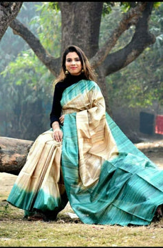 Tussar Ghicha Silk Saree