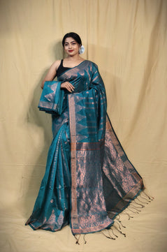 Cotton Silk Jamdani Saree