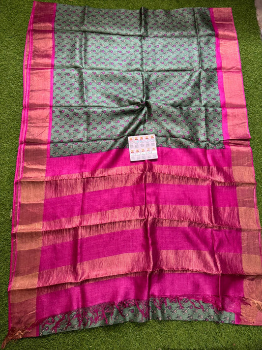 Pure Tussar Silk Saree