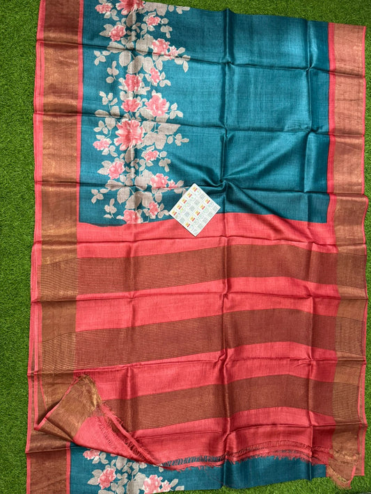 Pure Tussar Silk Saree