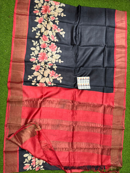 Pure Tussar Silk Saree