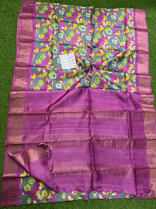 Pure Tussar Silk Saree