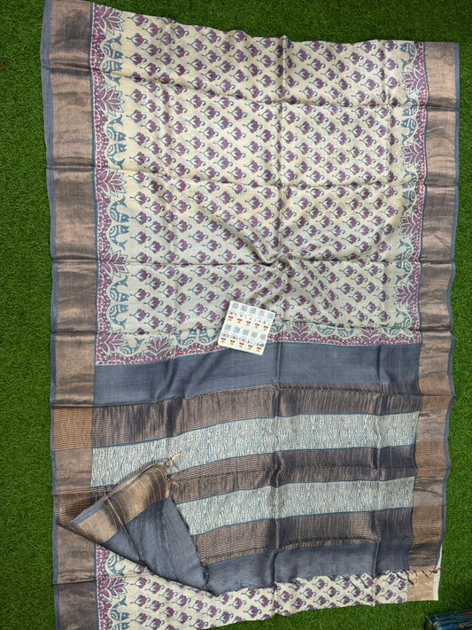Pure Tussar Silk Saree