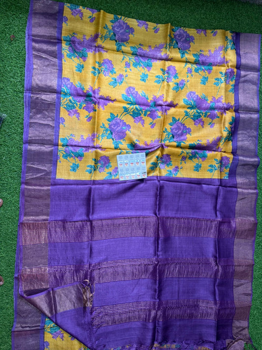 Pure Tussar Silk Saree
