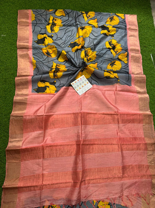 Pure Tussar Silk Saree
