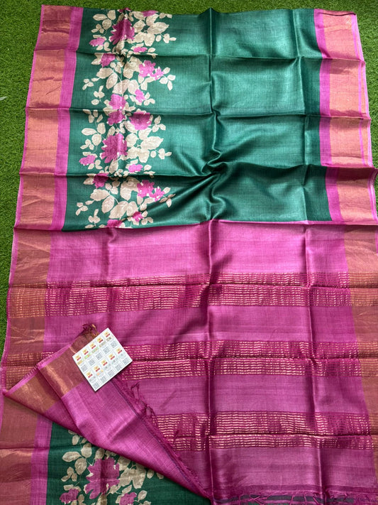 Pure Tussar Silk Saree