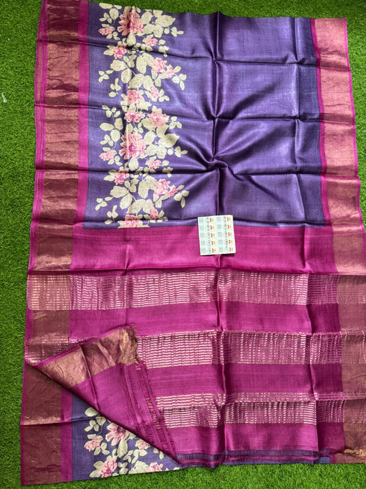 Pure Tussar Silk Saree