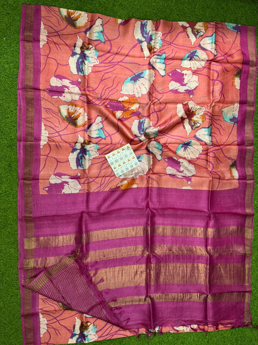 Pure Tussar Silk Saree