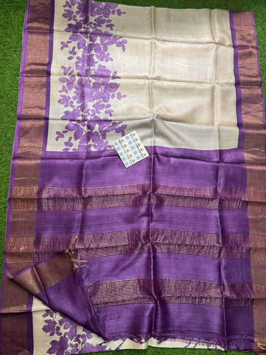 Pure Tussar Silk Saree