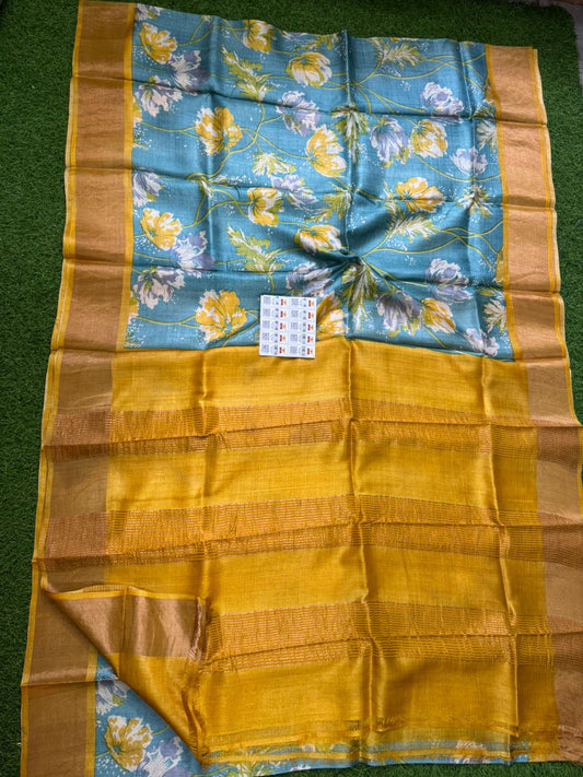 Pure Tussar Silk Saree
