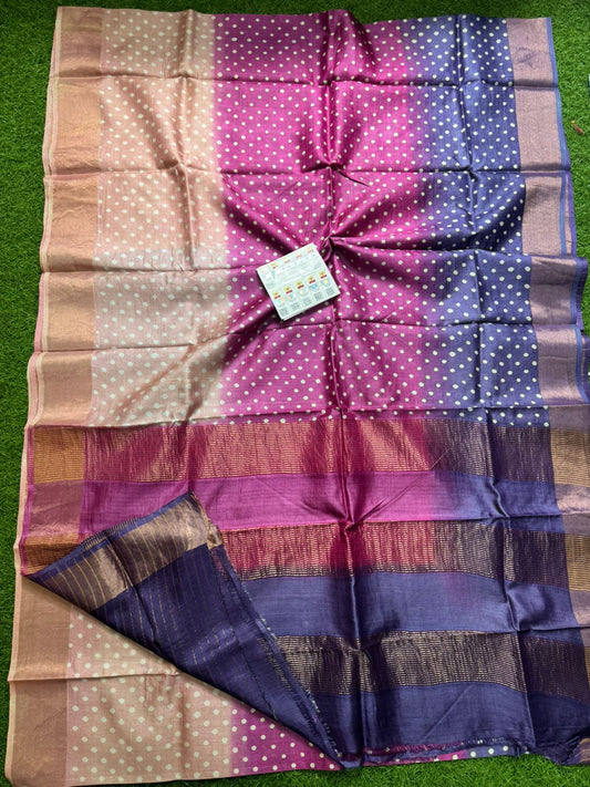 Pure Tussar Silk Saree