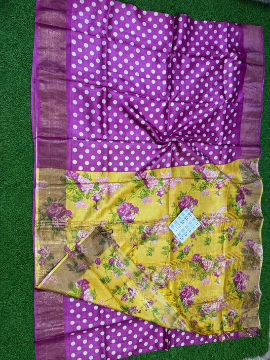 Pure Tussar Silk Saree