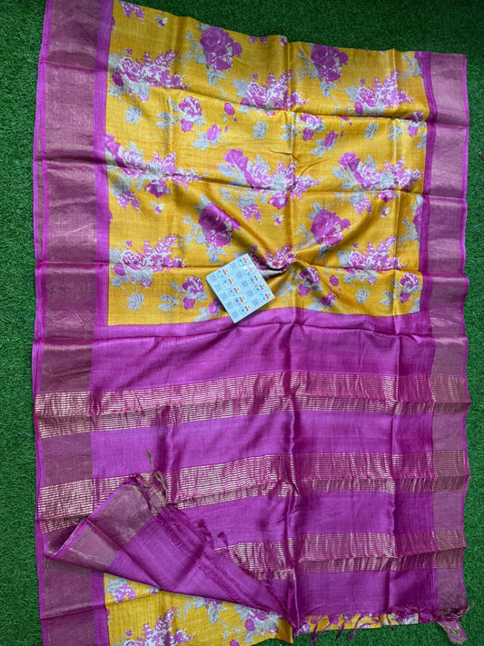 Pure Tussar Silk Saree