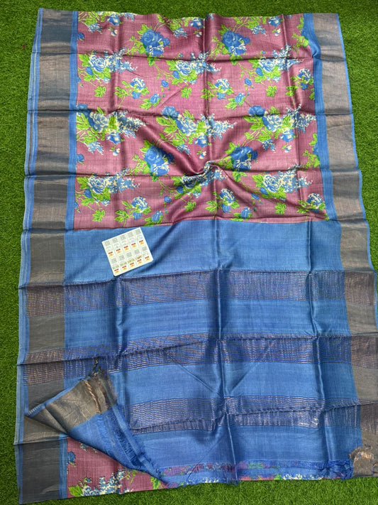 Pure Tussar Silk Saree