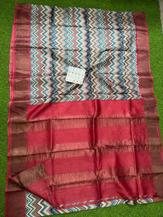 Pure Tussar Silk Saree