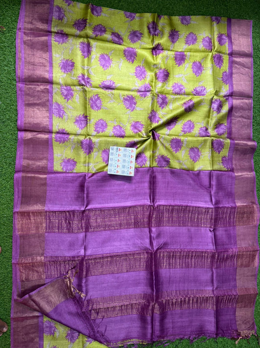 Pure Tussar Silk Saree