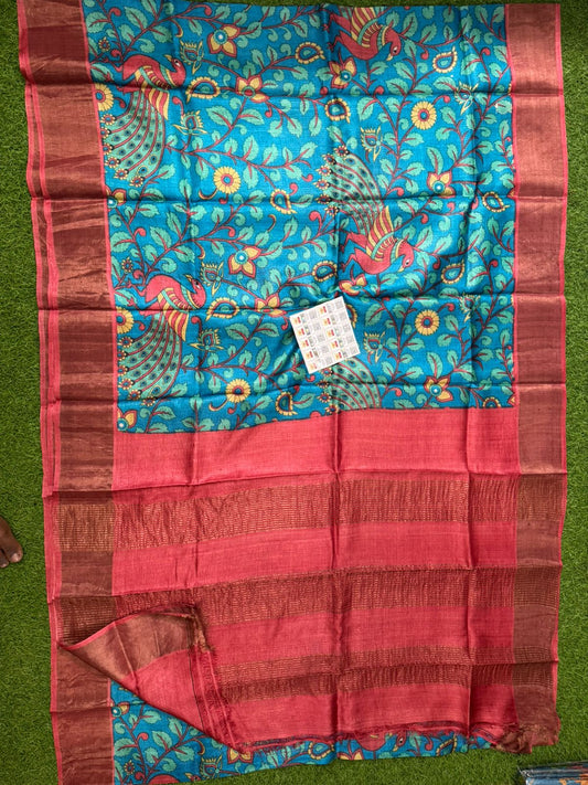 Pure Tussar Silk Saree