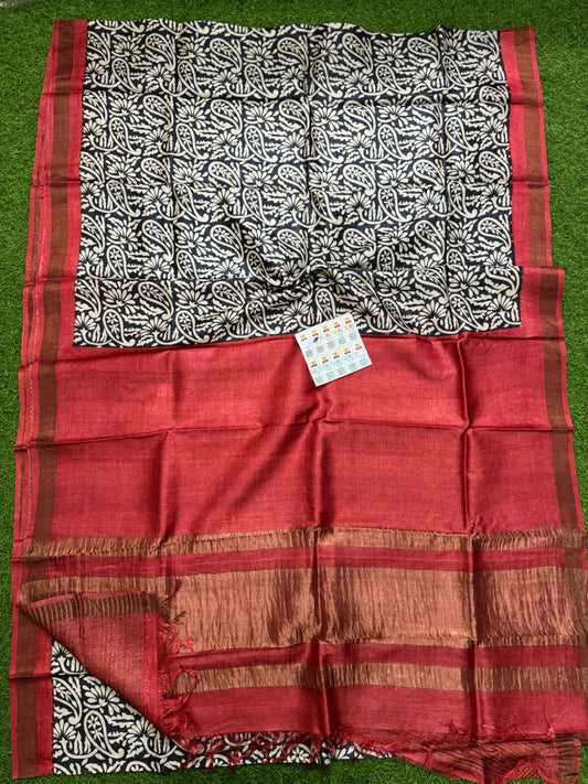 Pure Tussar Silk Saree