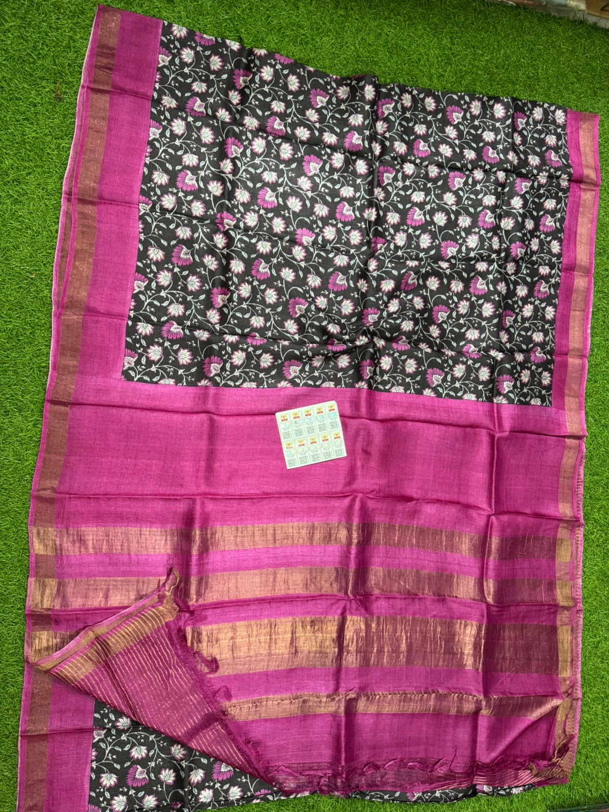 Pure Tussar Silk Saree