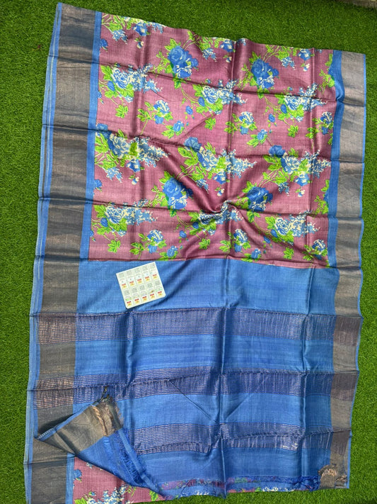 Pure Tussar Silk Saree