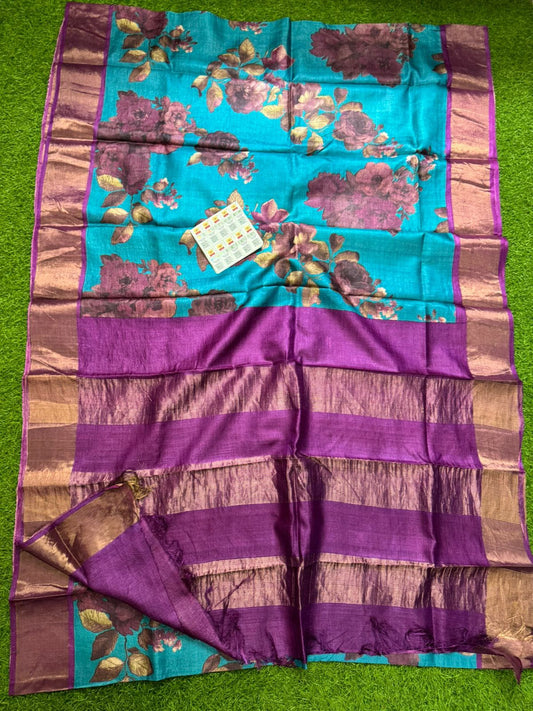 Pure Tussar Silk Saree