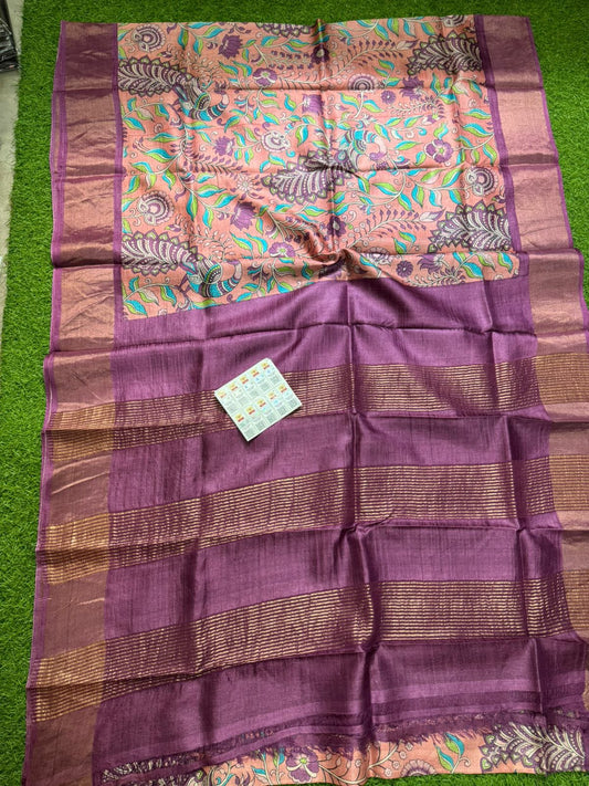 Pure Tussar Silk Saree