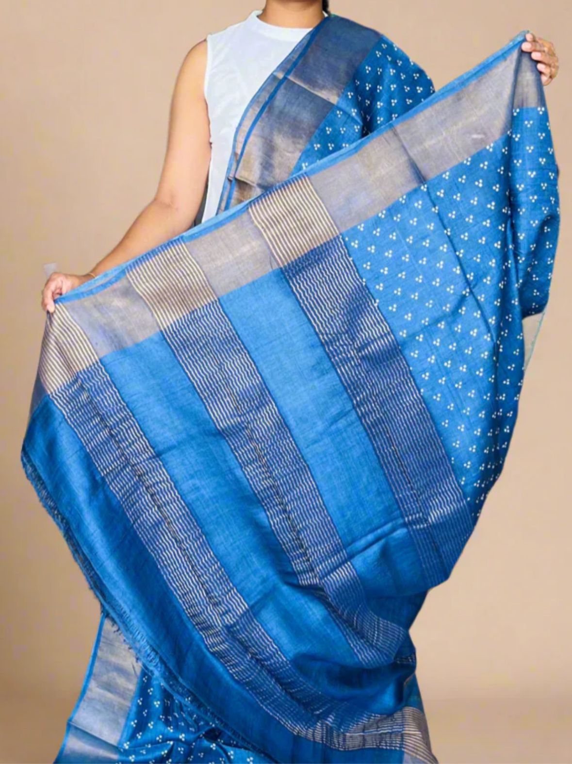 Pure Tussar Silk Saree
