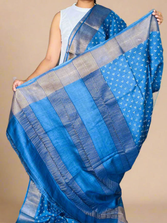 Pure Tussar Silk Saree