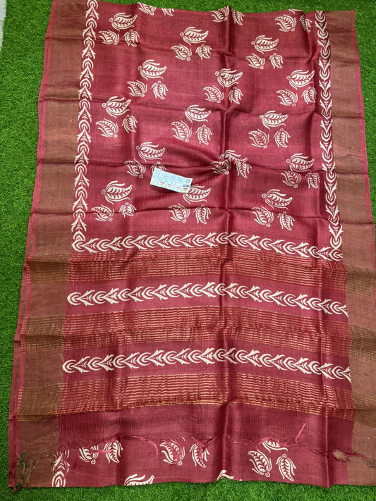 Pure Tussar Silk Saree