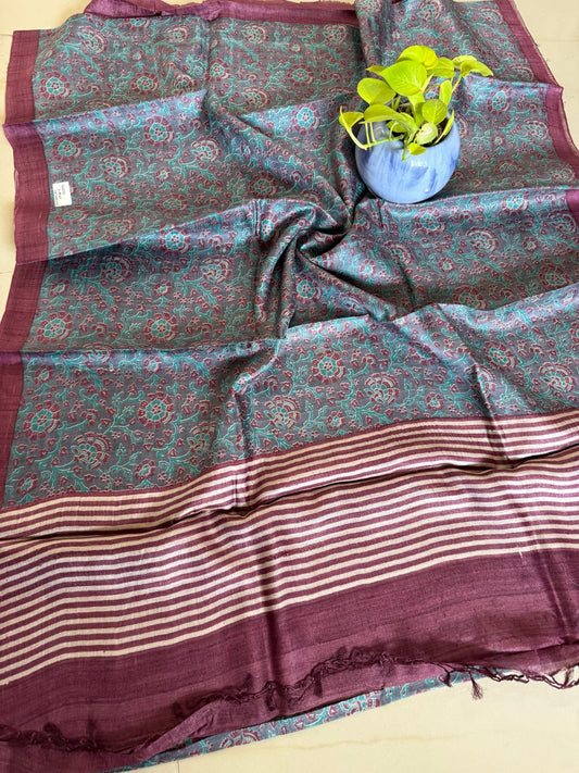 Pure Tussar Silk Saree