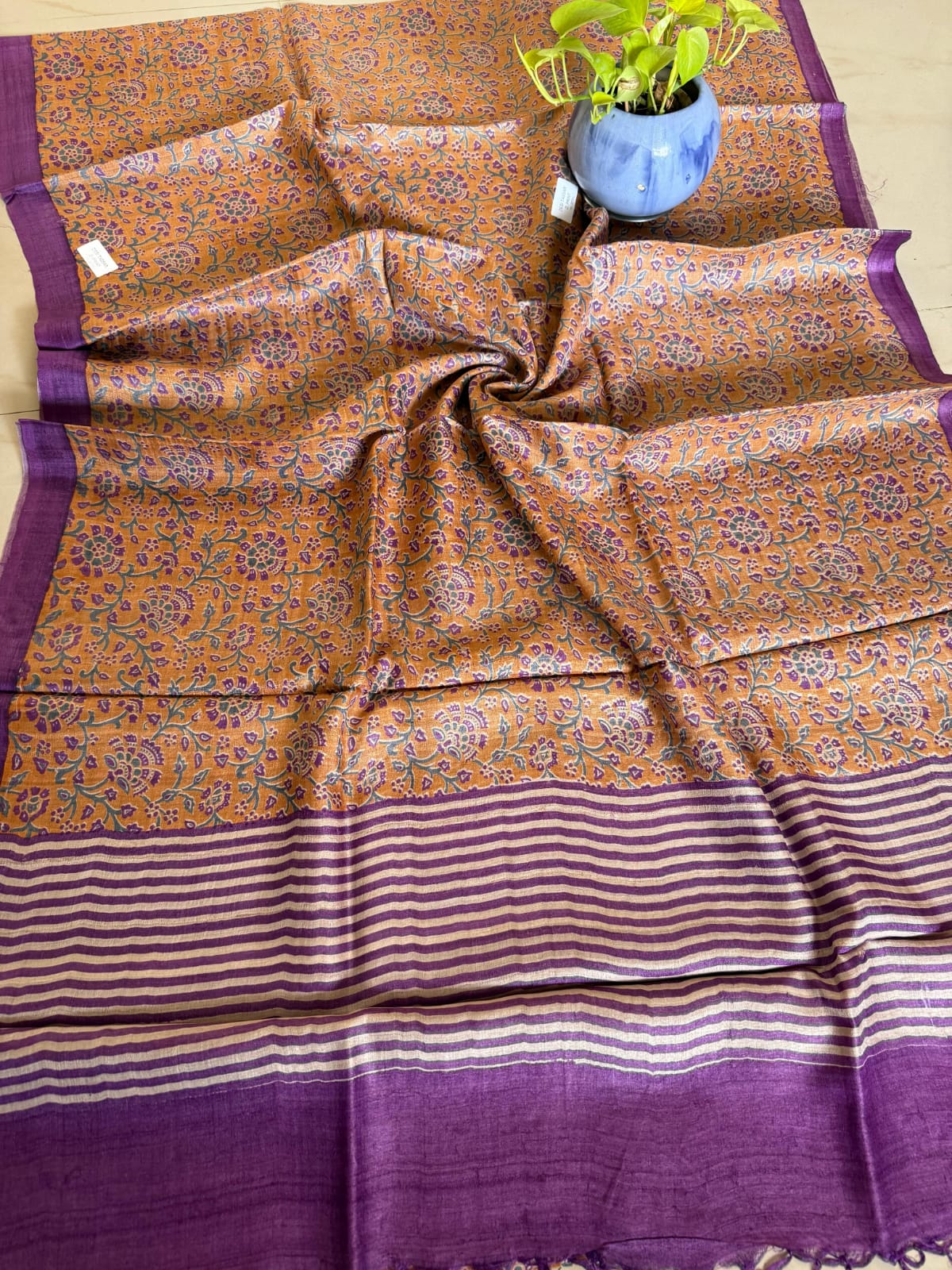 Pure Tussar Silk Saree