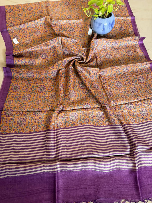 Pure Tussar Silk Saree