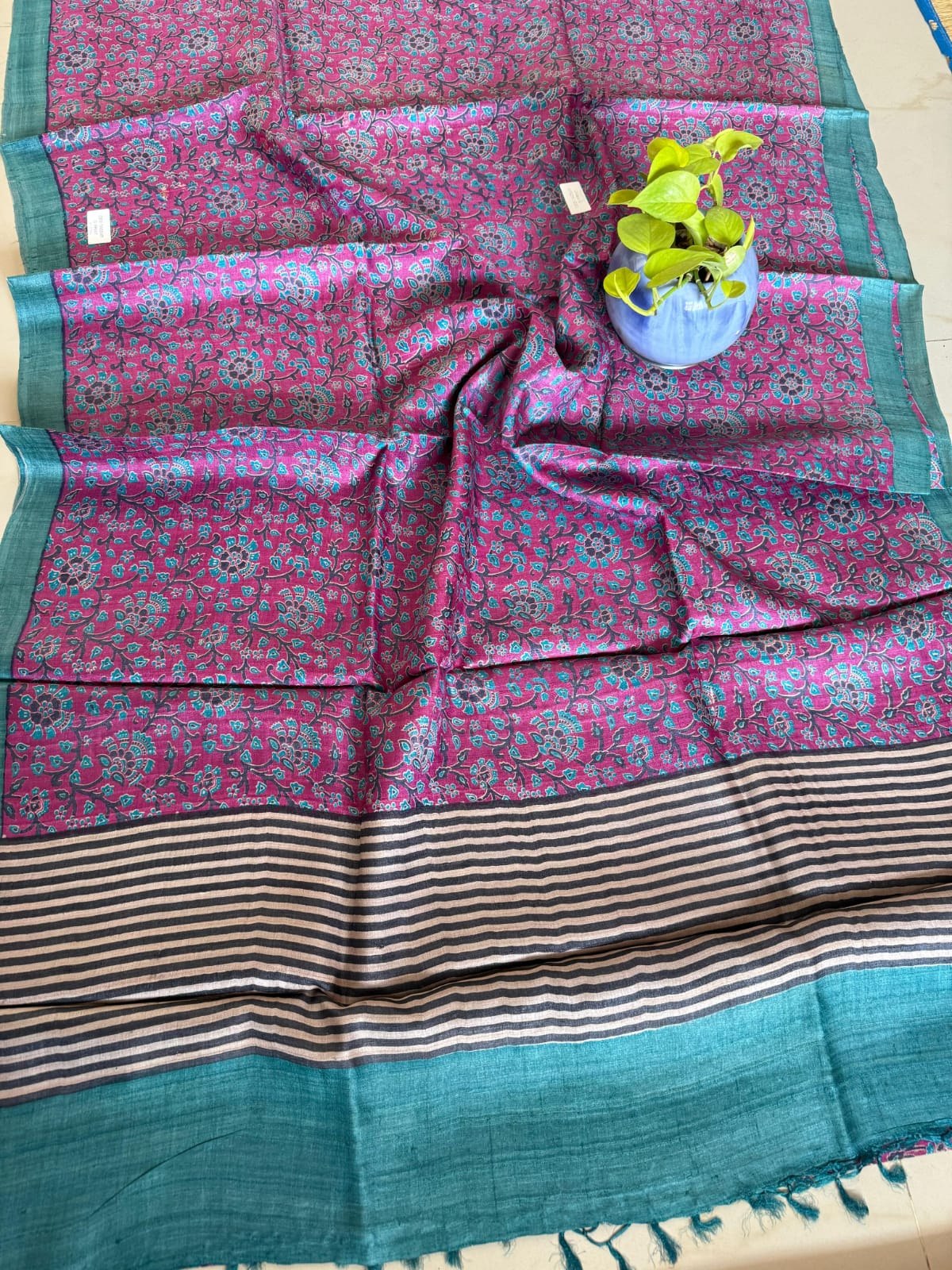 Pure Tussar Silk Saree