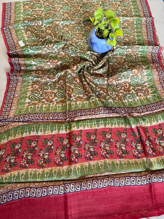 Pure Tussar Silk Saree