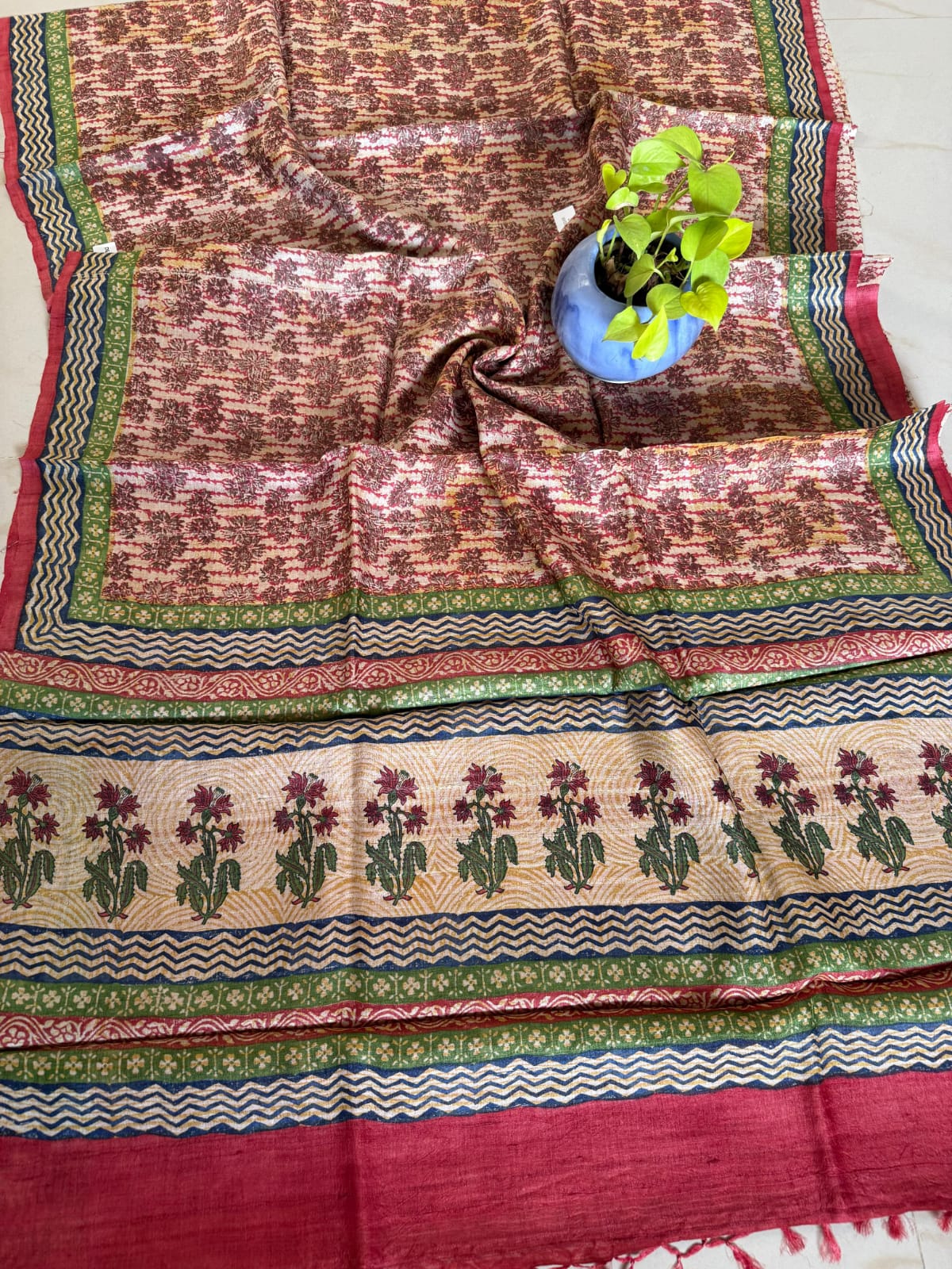 Pure Tussar Silk Saree