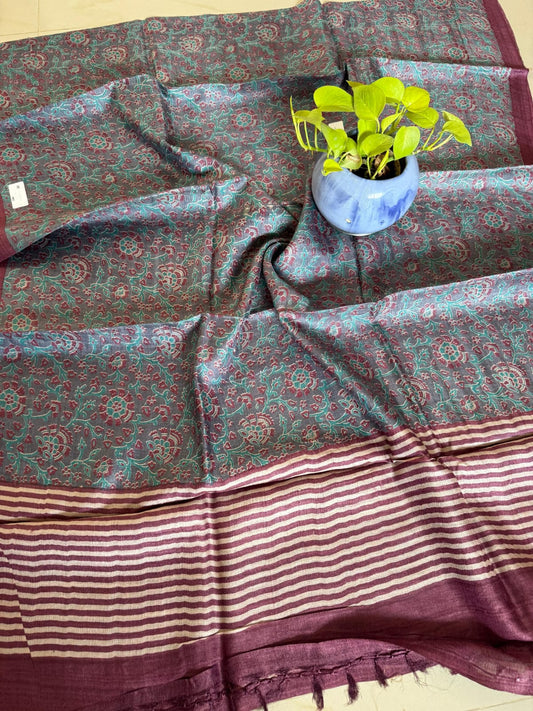 Pure Tussar Silk Saree