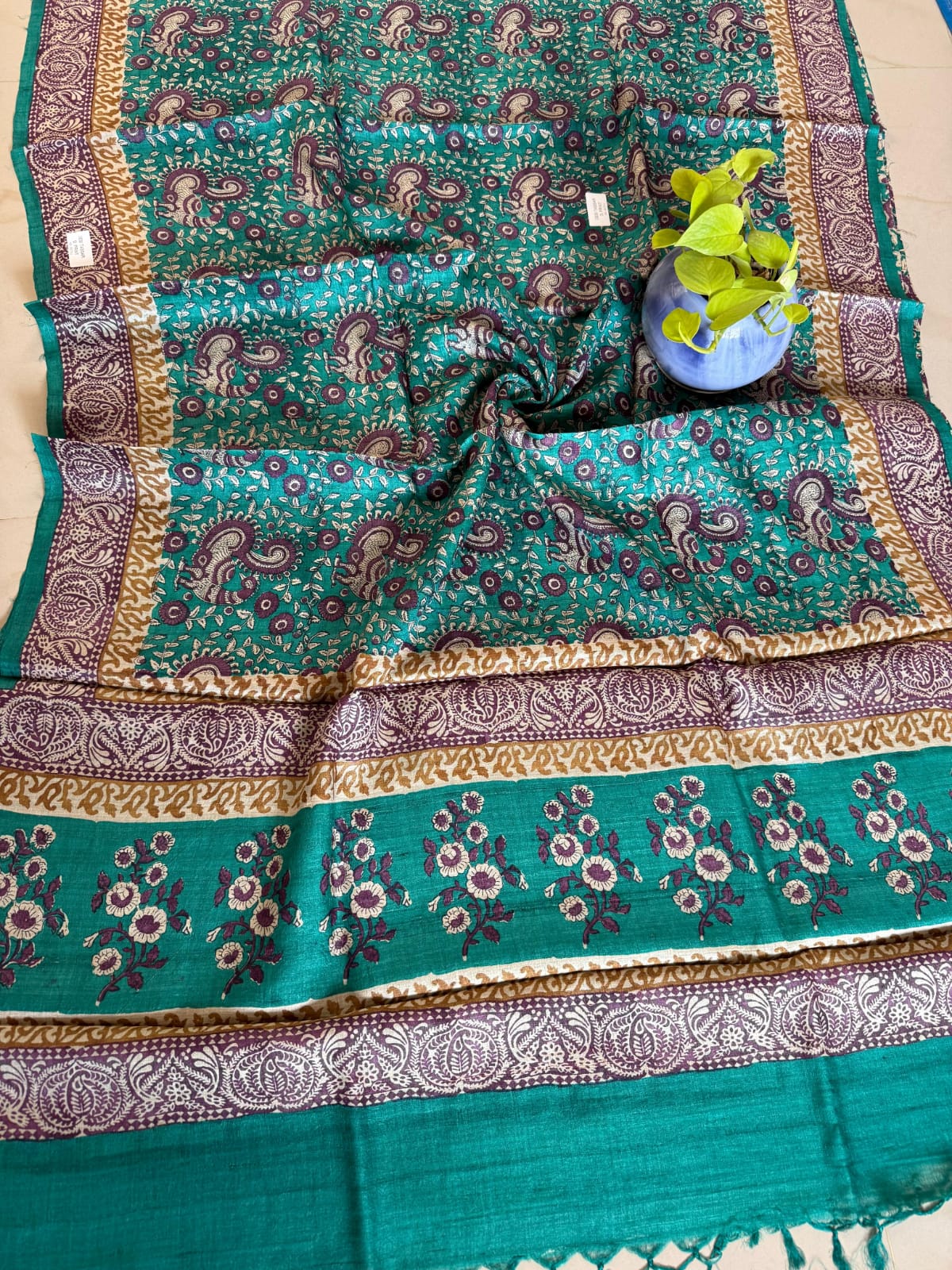 Pure Tussar Silk Saree