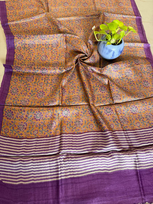 Pure Tussar Silk Saree