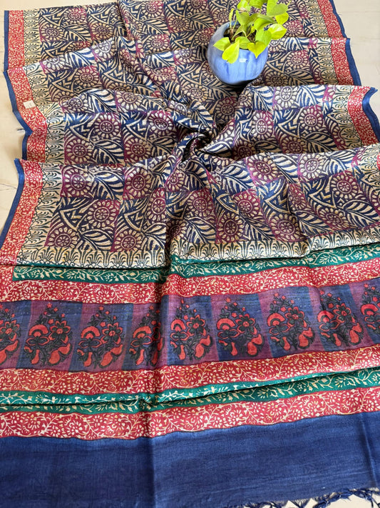 Pure Tussar Silk Saree