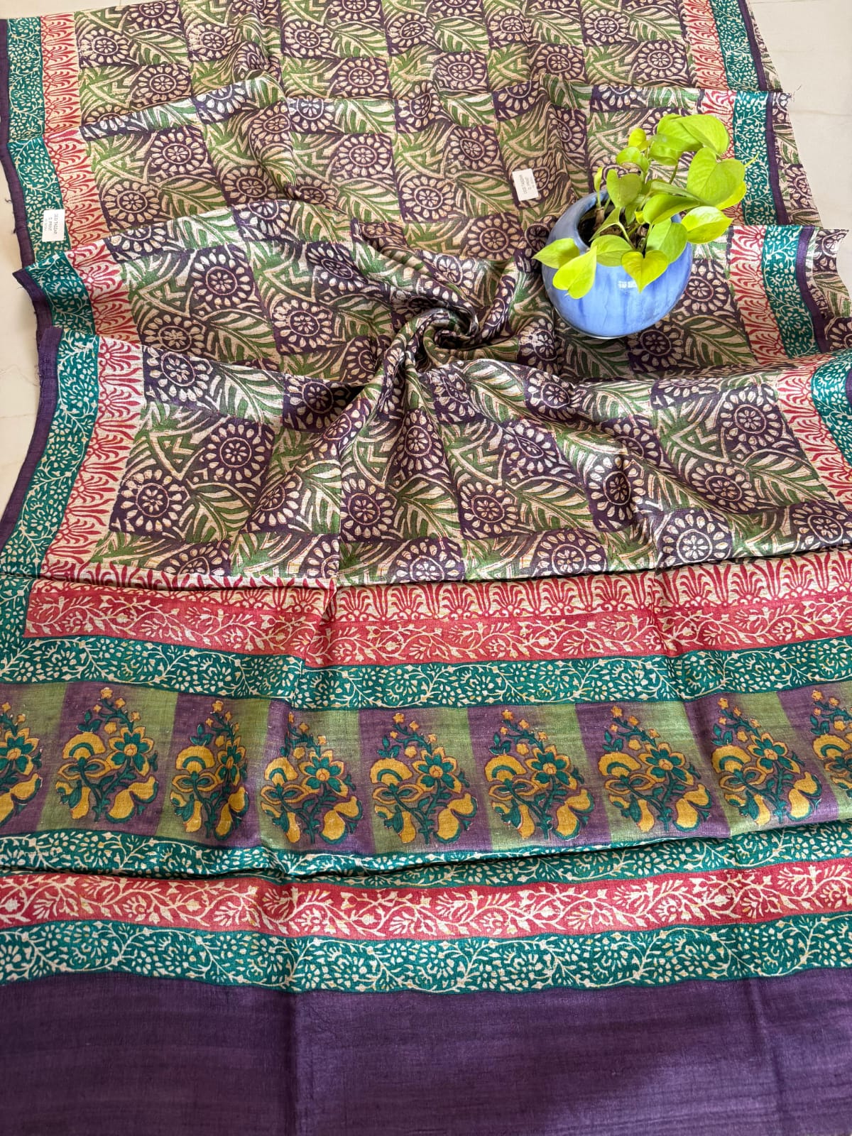 Pure Tussar Silk Saree