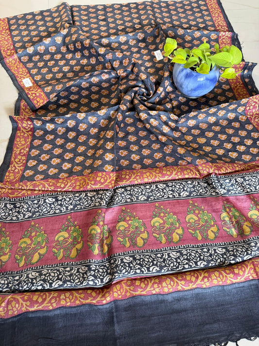 Pure Tussar Silk Saree