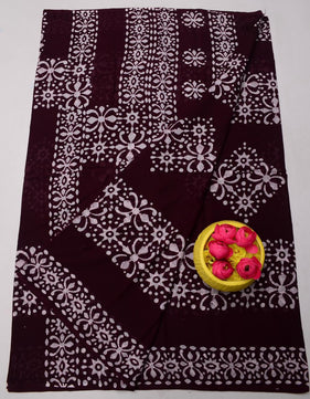 Pure Mulmul Cotton Hand Batik Saree