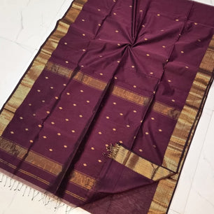 Maheshwari Cotton Silk Handloom Saree