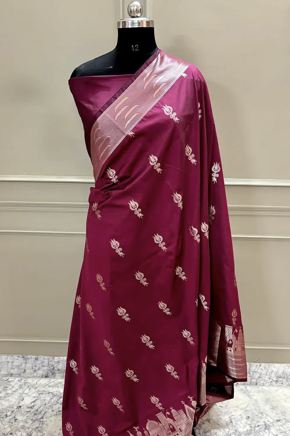 Double Katan Soft Silk Saree