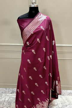 Double Katan Soft Silk Saree