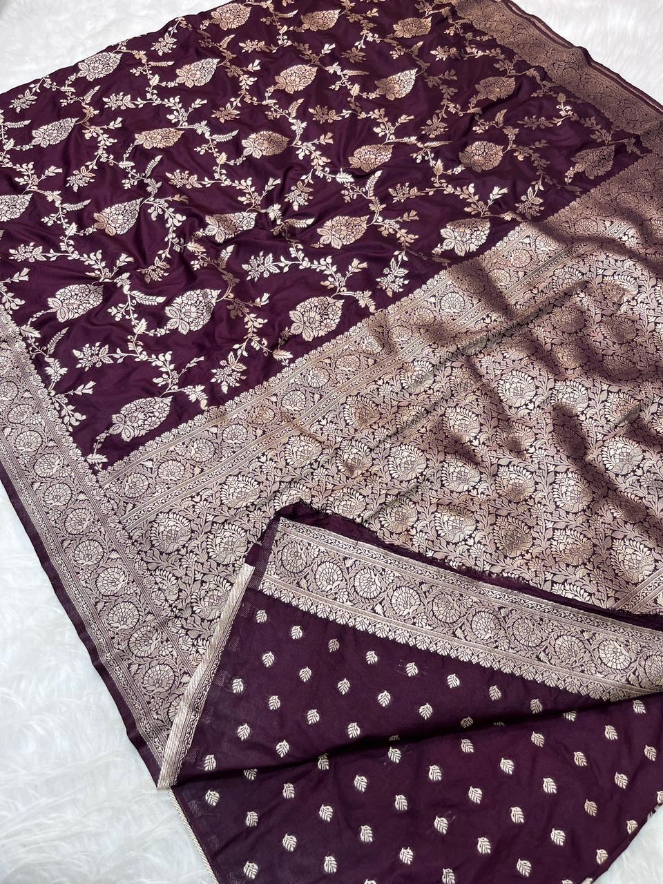 Katan Georgette Silk Saree