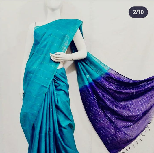Kota Silk Saree with All-Over Butas