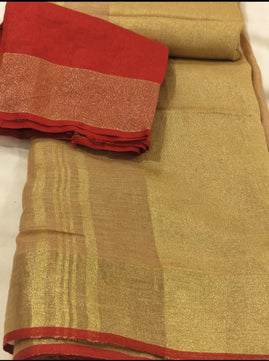 Semi Linen Saree (Style 1)