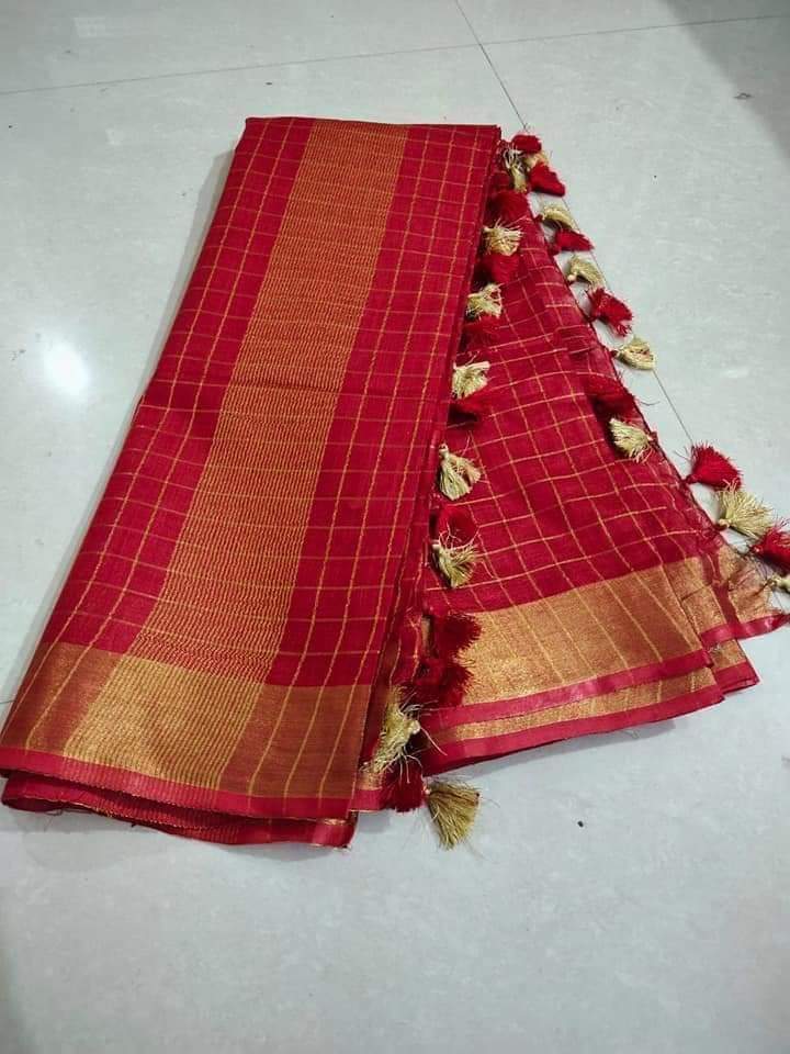 Semi Linen Saree (Style 1)