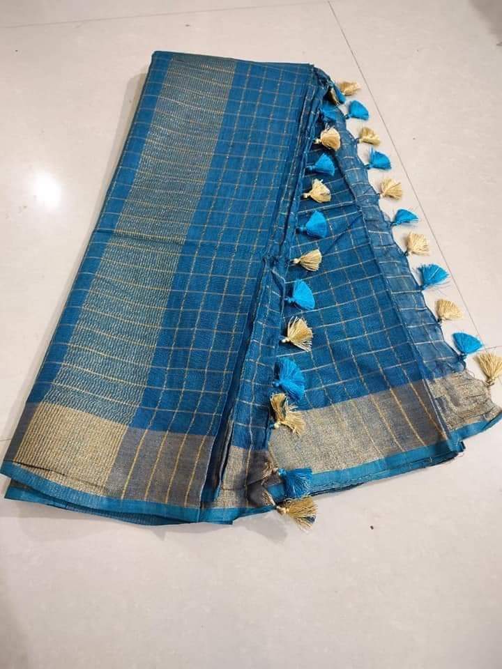 Semi Linen Saree (Style 1)